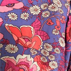 Rusttydustty Floral Blouse in Purple and Pink